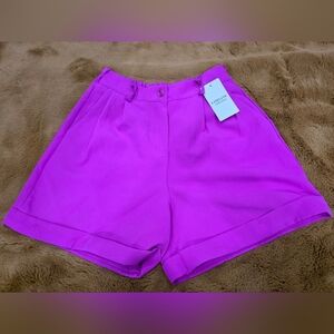 🆕️ Large, Luxe High Waist Magenta Women's Shorts